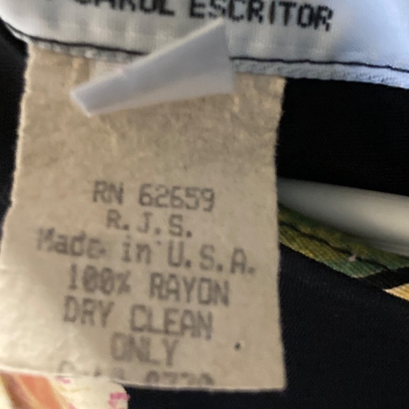 Vintage Black Floral Dress - Picture 11 of 11